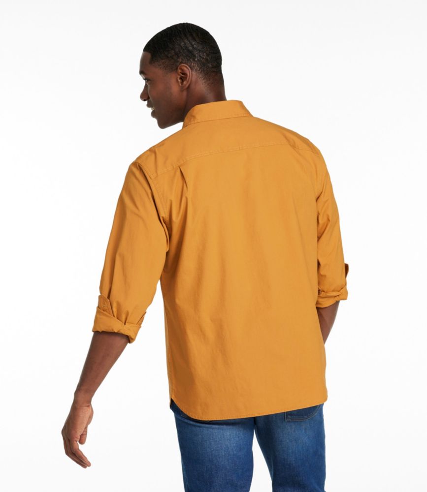 Men's Riverton Ripstop Shirt, Long-Sleeve, Traditional Untucked Fit, Delta Blue, small image number 3