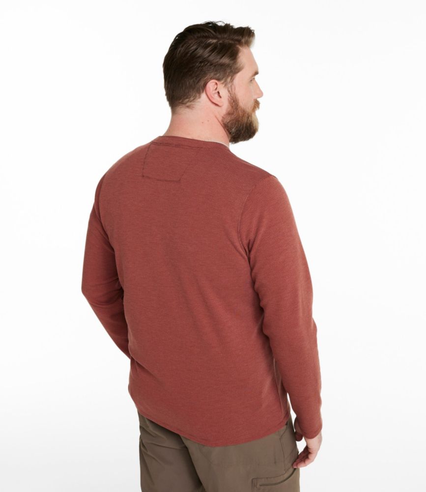 Men's Mountainside Micro Waffle Henley, Thyme, small image number 5