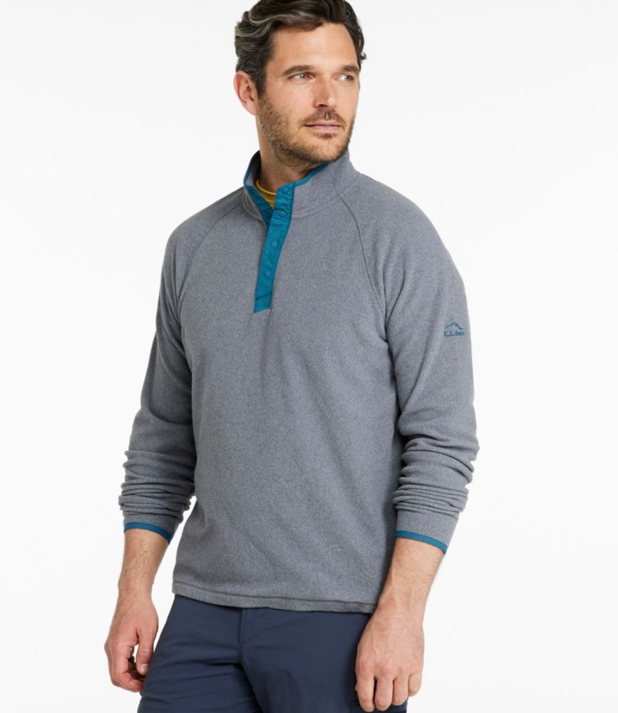 Men's All Season Access Fleece Pullover, Carbon Navy, small image number 2