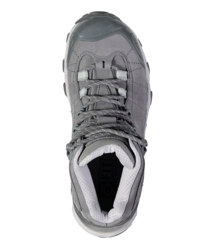 Women's Oboz Bridger Mid B-Dry Hiking Boots, Hazy Gray, small image number 4