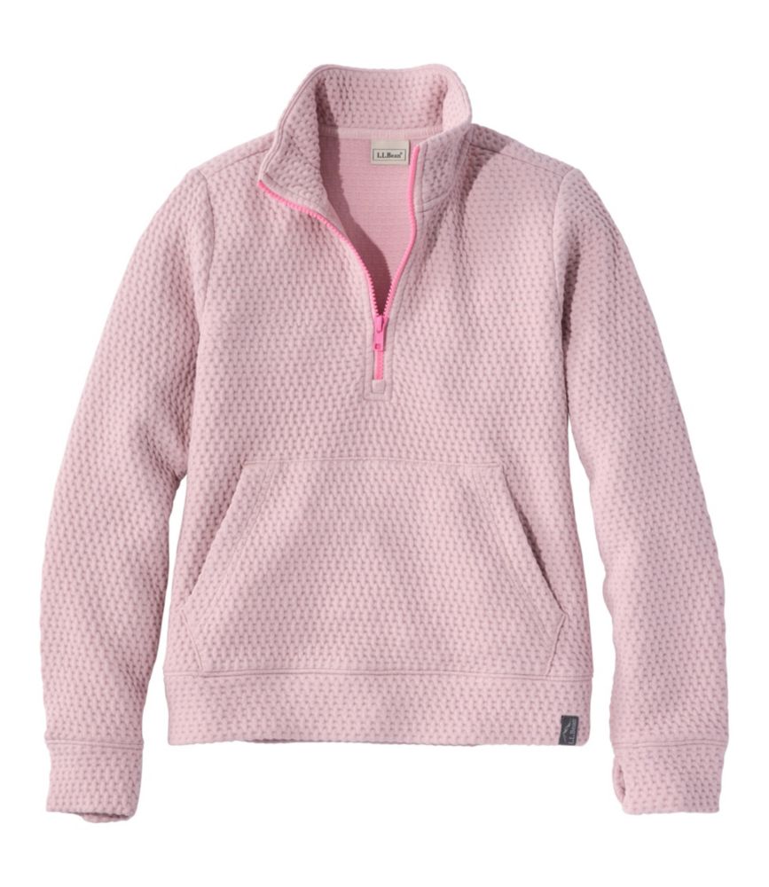 Kids' Ridgeknit Pullover, Glow-in-the-Dark Quarter-Zip