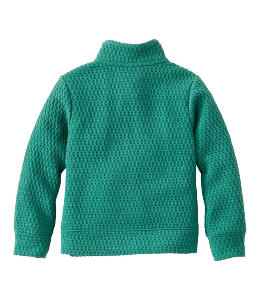 Toddlers' Ridgeknit Pullover, Quarter-Zip, Antique Green, small image number 4