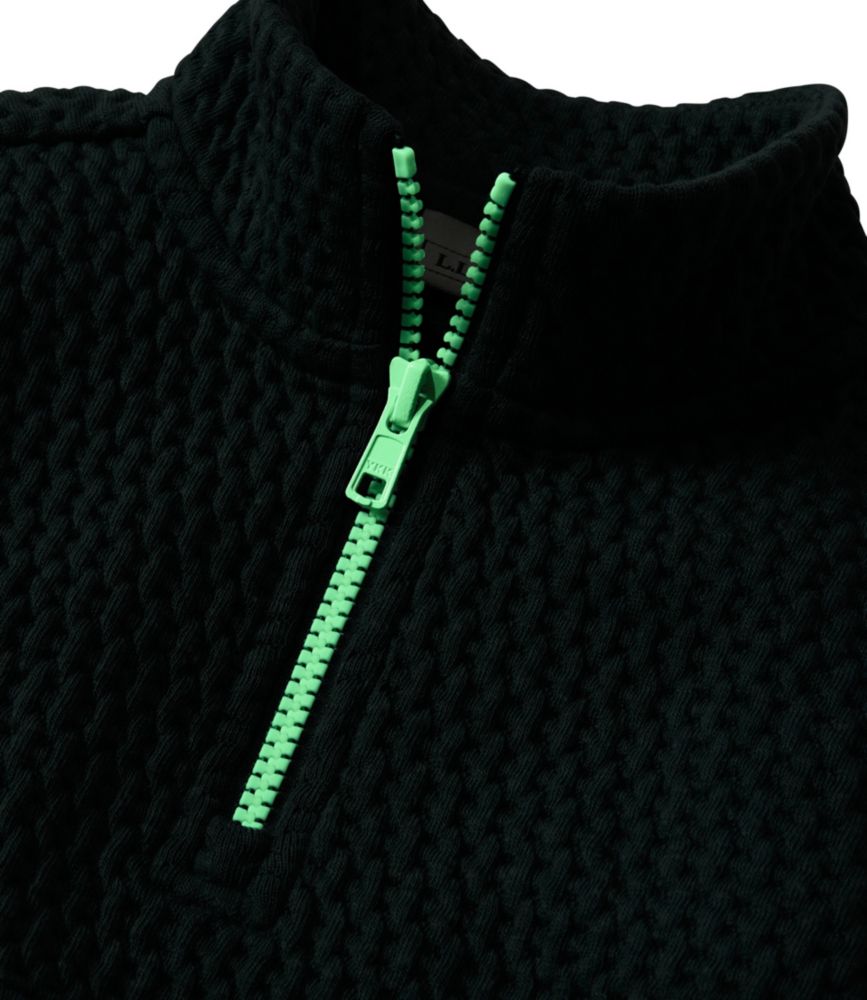 Toddlers' Ridgeknit Pullover, Quarter-Zip, Antique Green, small image number 5