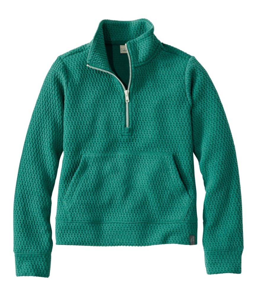 Kids' Ridgeknit Pullover, Quarter-Zip