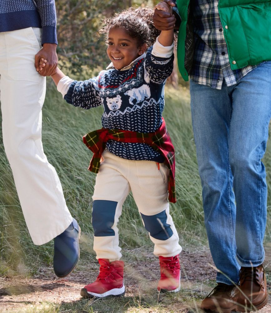 Kids' Cotton Rollneck Sweater, Classic Navy Polar Fairisle, small image number 6