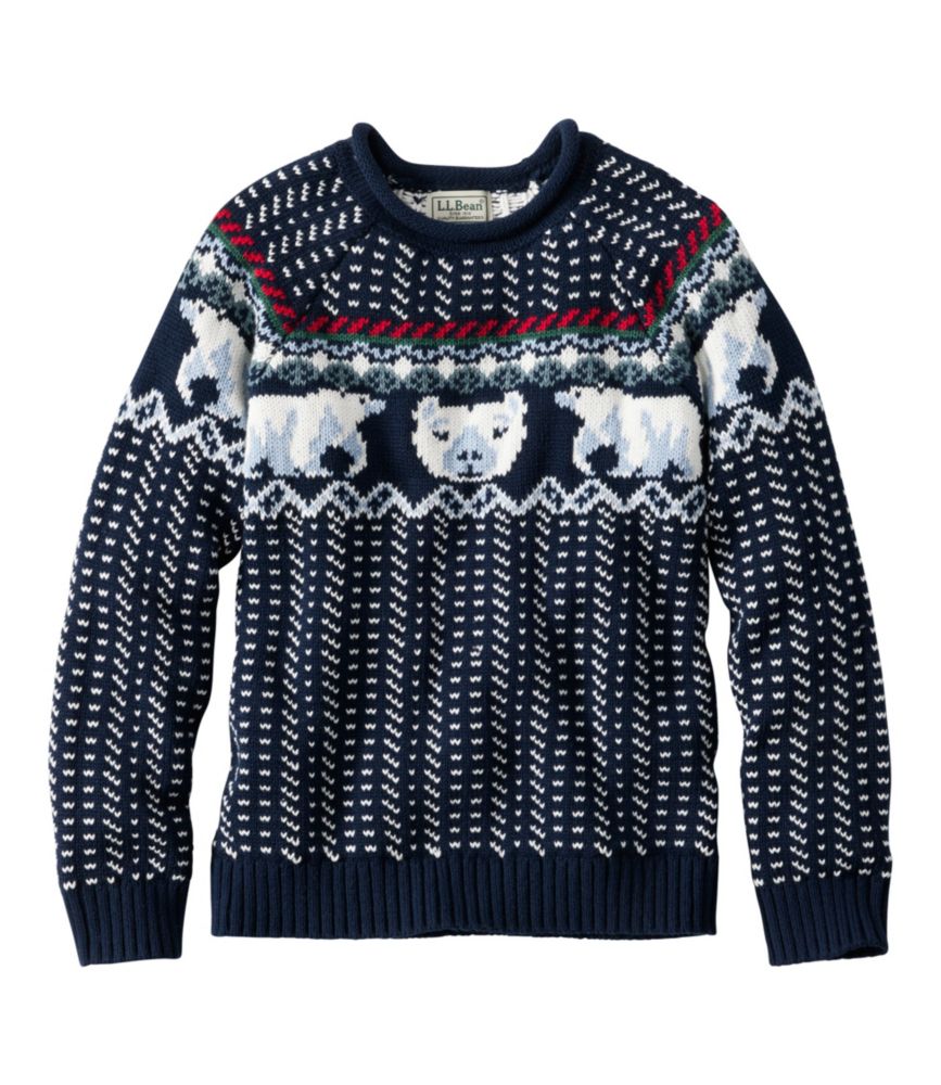 Kids' Cotton Rollneck Sweater