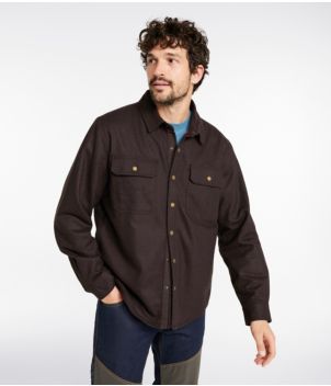 Men's Maine Guide Lightweight Lined Wool Field Shirt, New
