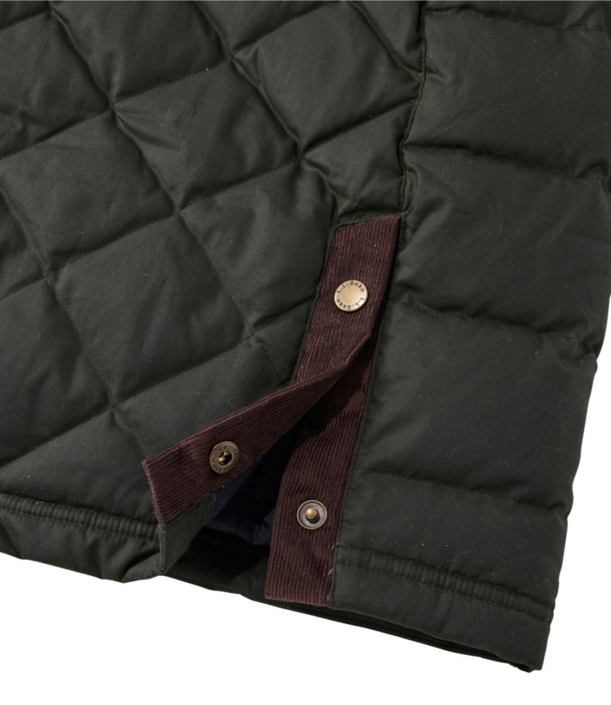 Women's Upcountry Waxed Down Hooded Coat, Loden, small image number 8