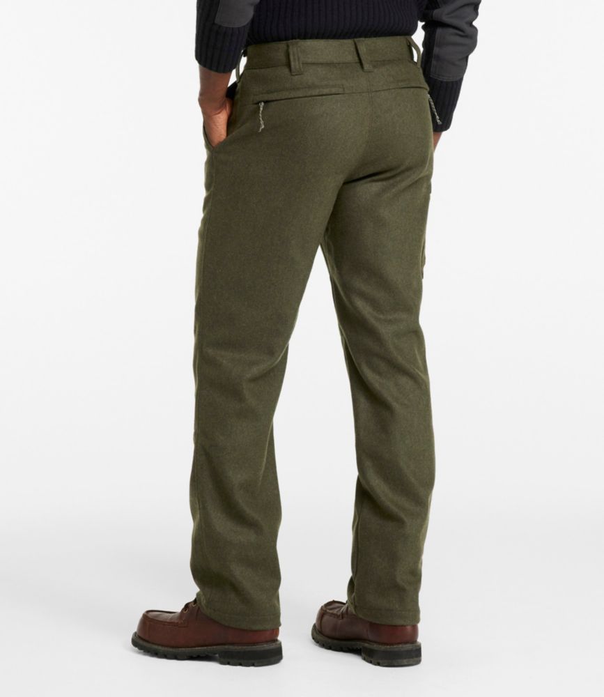 Men's Maine Guide Lightweight Wool Pants, Kelp Green, small image number 3