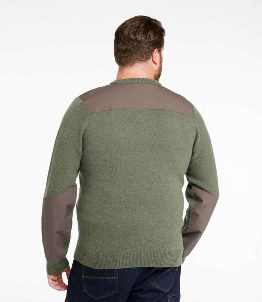 Men's Maine Guide Lightweight Lambswool Sweater, Gray Heather, small image number 5