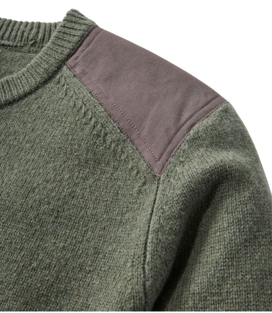 Men's Maine Guide Lightweight Lambswool Sweater, Gray Heather, small image number 6