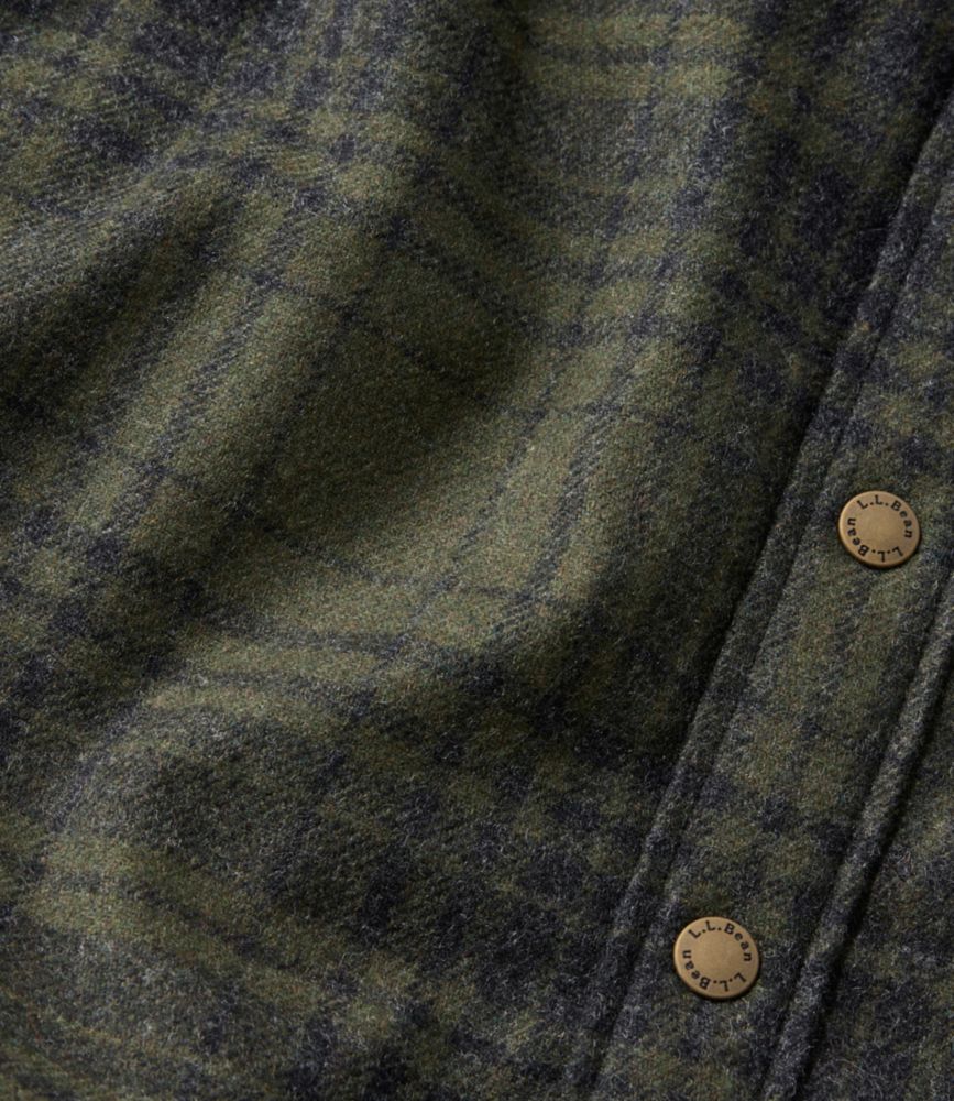 Men's Maine Guide Lightweight Lined Wool Field Shirt, Plaid
