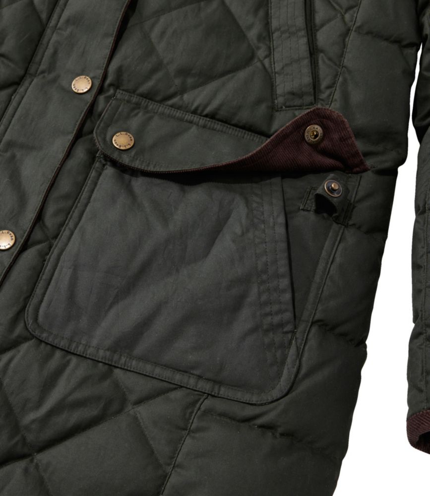 Women's Upcountry Waxed Down Hooded Coat, Coffee Bean, small image number 9