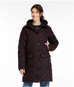 Women's Upcountry Waxed Down Hooded Coat, New