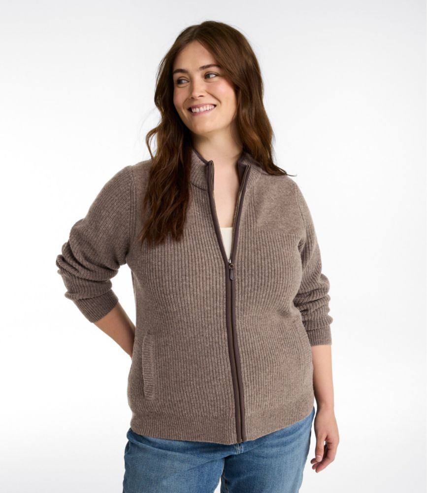 Women's Waterfowl Sweater, Full-Zip Front
