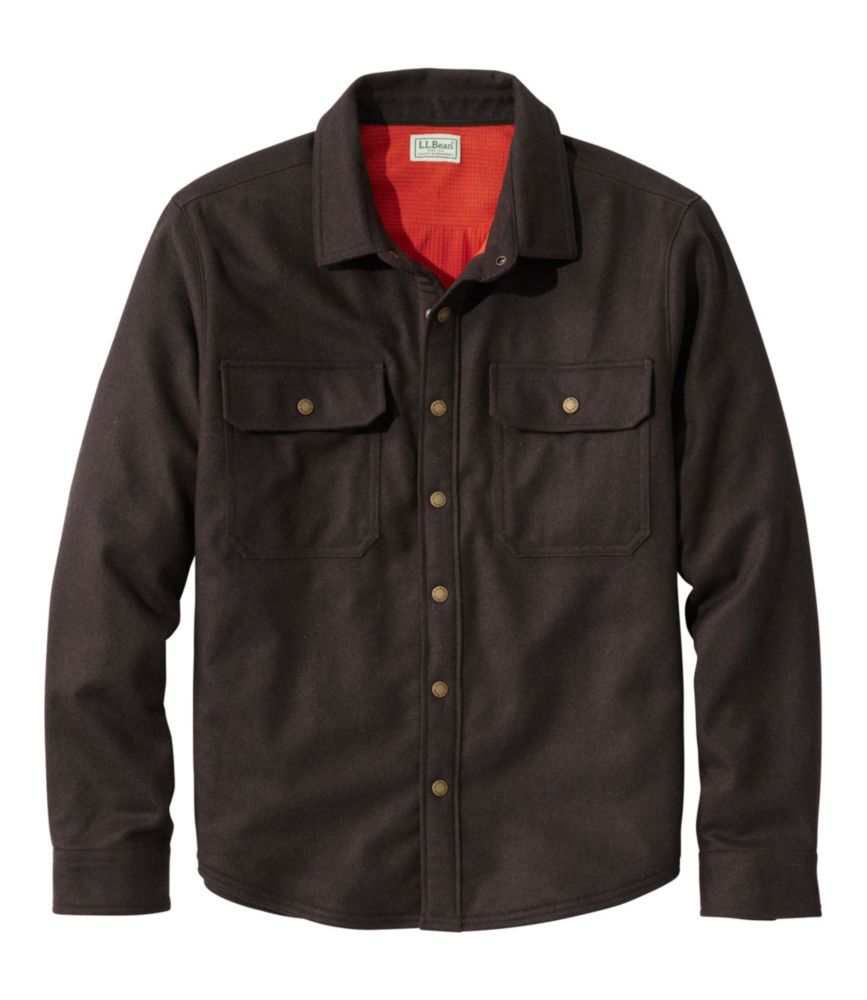 Men's Maine Guide Lightweight Lined Wool Field Shirt