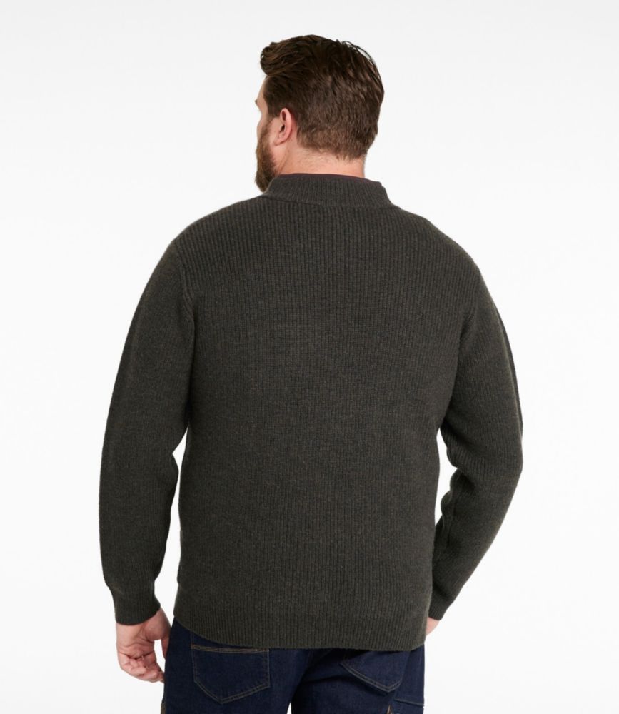 Men's Waterfowl Sweater, Full Zip, Carbon Navy, small image number 5