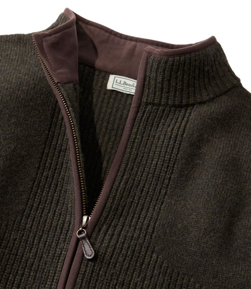 Men's Waterfowl Sweater, Full Zip, Carbon Navy, small image number 4