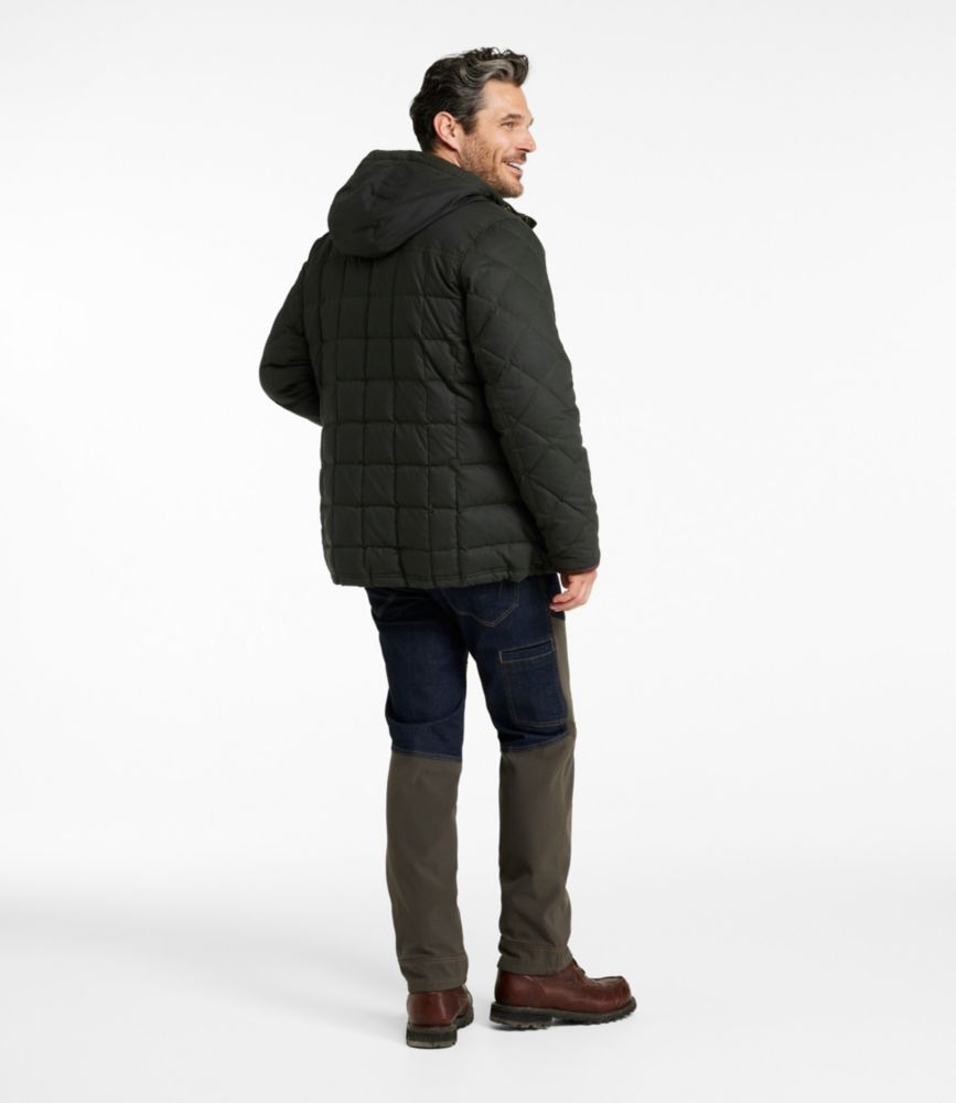 Men's Upcountry Waxed Down Hooded Jacket, Coffee Bean, small image number 5