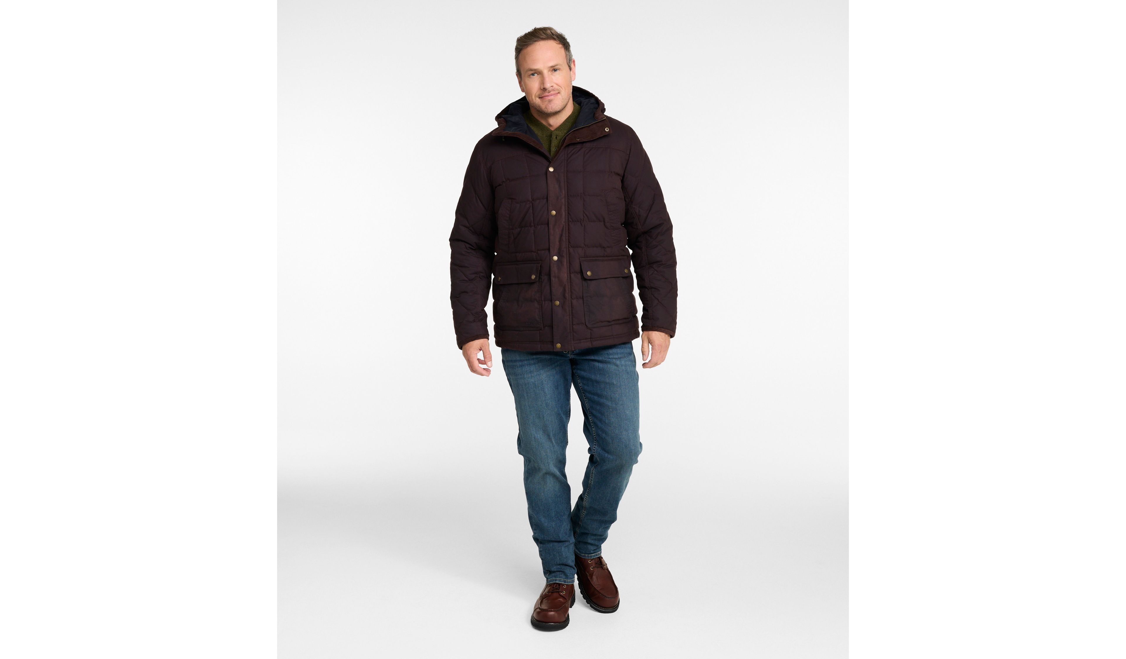 Men's Upcountry Waxed Down Hooded Jacket