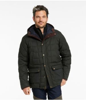 Men's Upcountry Waxed Down Hooded Jacket, New