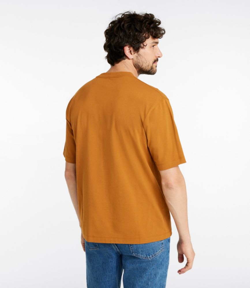 Men's L.L.Bean Katahdin Logo Tee, Short-Sleeve, Carbon Navy, small image number 3
