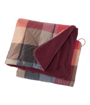 L.L.Bean Fleece Puffer Blanket, New