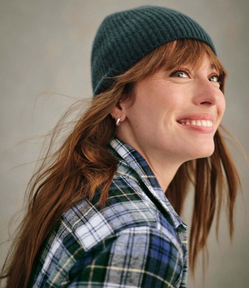 Adults' Classic Cashmere Beanie, Deepest Brown Heather, small image number 3
