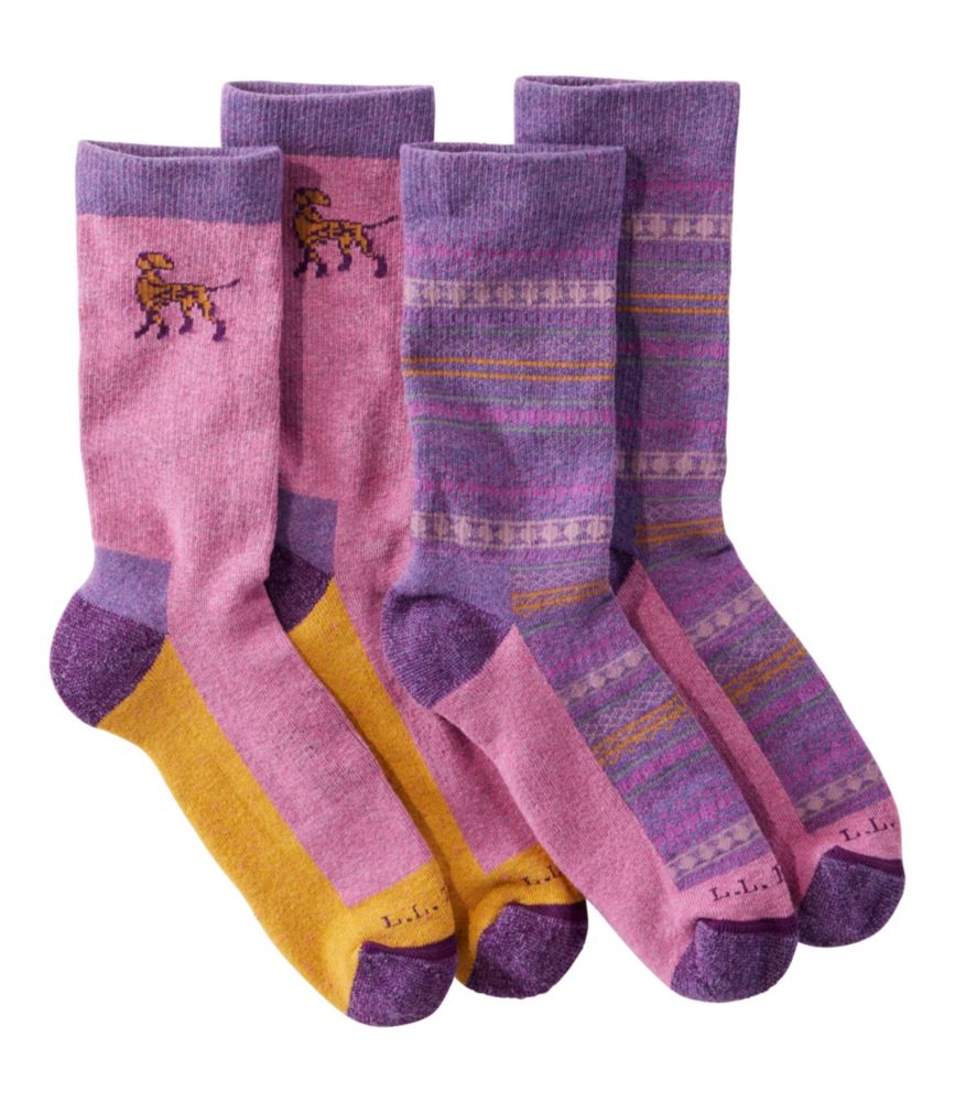 Adults' Wicked Soft Cotton Sock, Novelty Two Pack