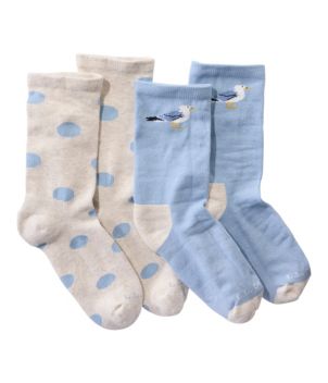 Adults' Wicked Soft Cotton Socks, Novelty 2-Pack