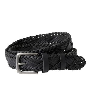 Women's L.L.Bean Braided Leather Belt, New
