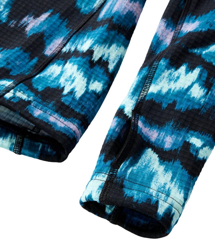 Women's L.L.Bean Heavyweight Base Layer Hoodie Printed, Aurora Print, small image number 5