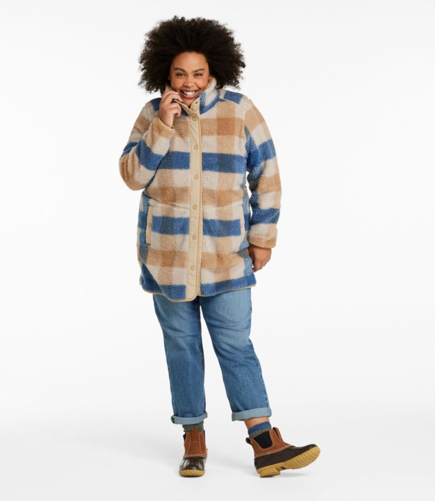 Women's Bean's Sherpa Fleece Coat, Print