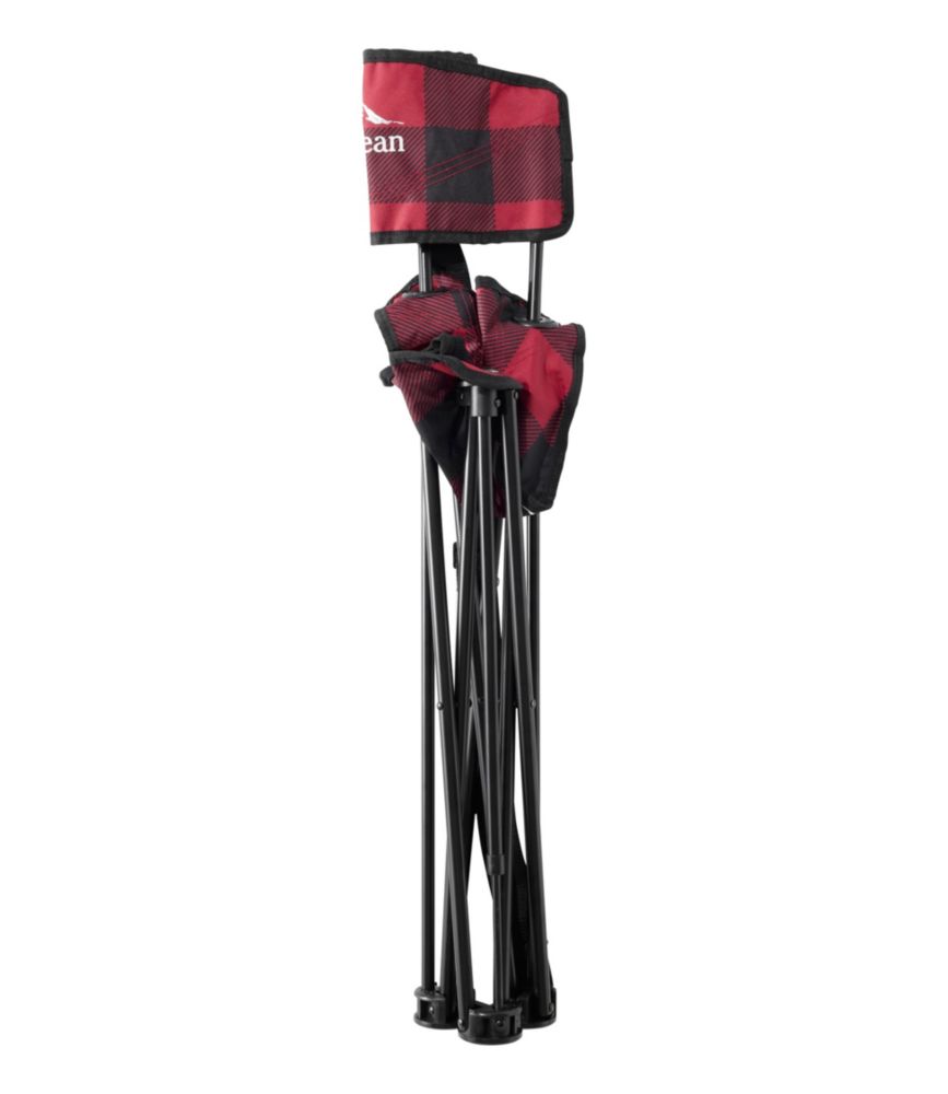 L.L.Bean Access Camp Chair Tripod, Plaid, Buffalo Plaid, small image number 3