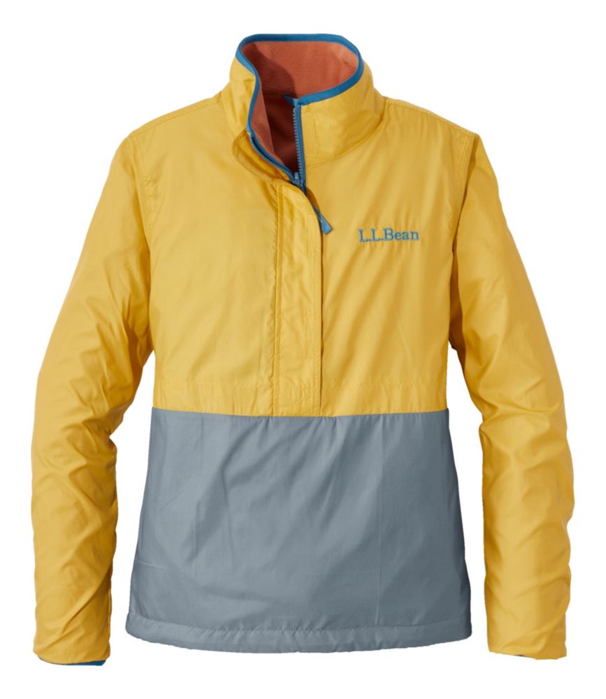 Women's Bean's Classic Reversible Anorak, Field Gold/Forest Gray, small image number 1