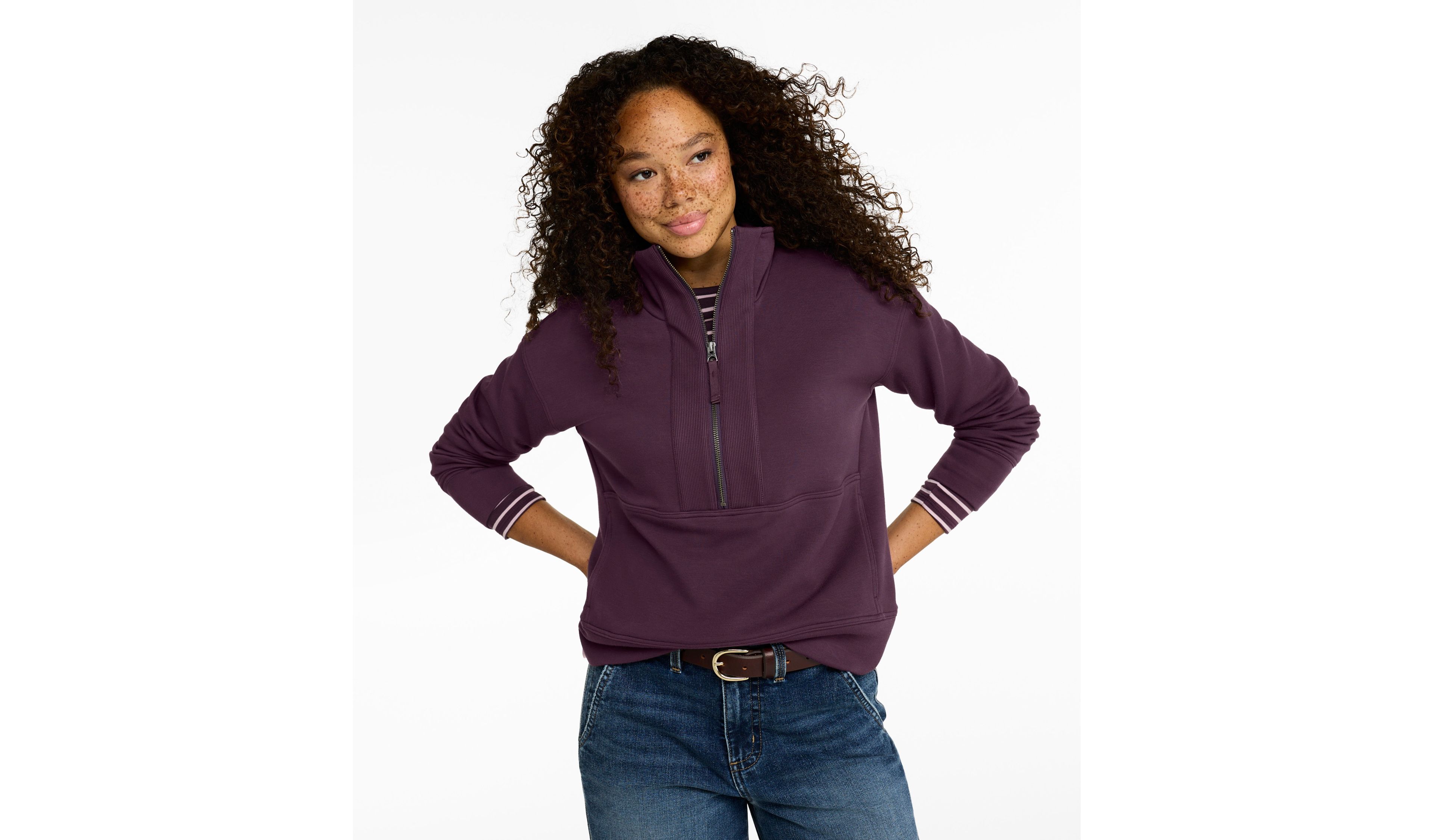 Women's L.L.Bean CloudSoft Top, Half-Zip Pullover
