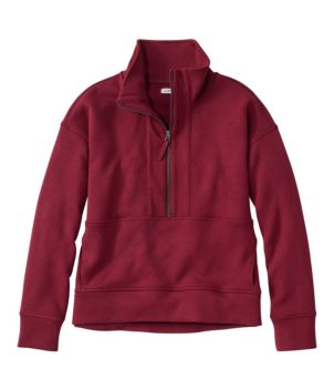 Women's L.L.Bean CloudSoft Top, Half-Zip Pullover, New