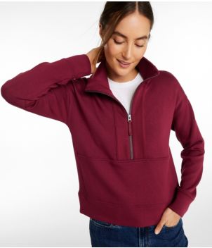 Women's CloudSoft Top, Half-Zip Pullover, New