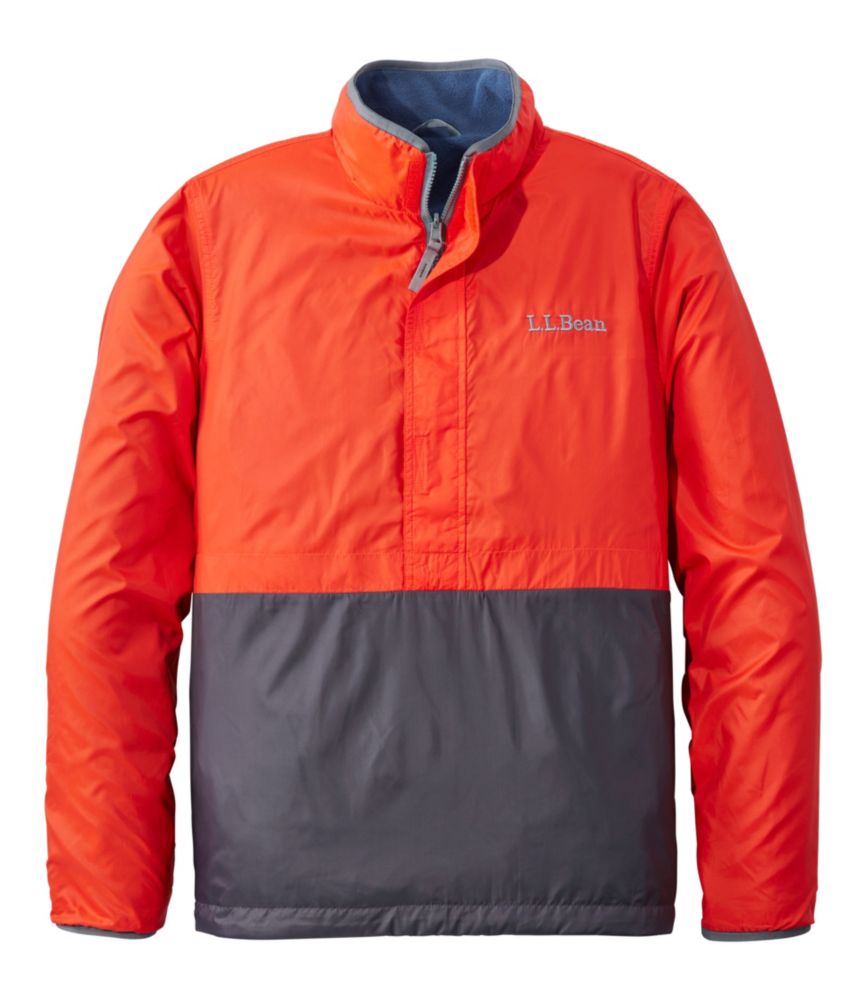 Men's Bean's Classic Reversible Anorak, Cherry Tomato/Iron, small image number 1