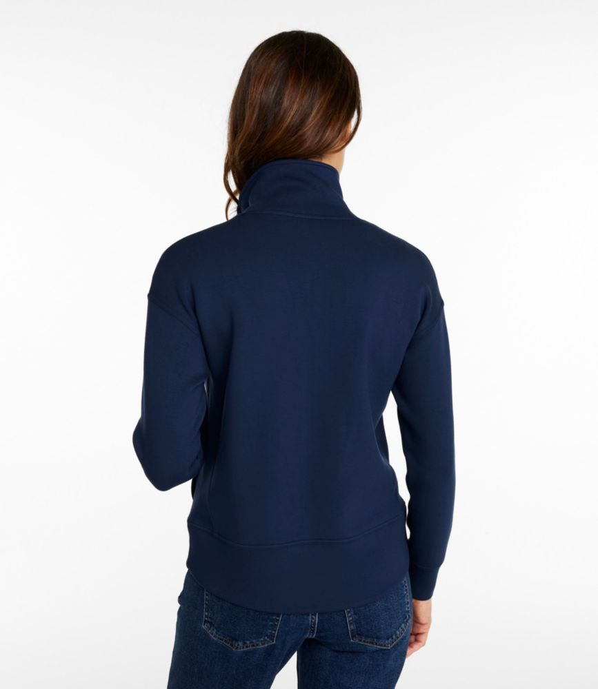 Women's CloudSoft Top, Full-Zip, Classic Navy, small image number 3