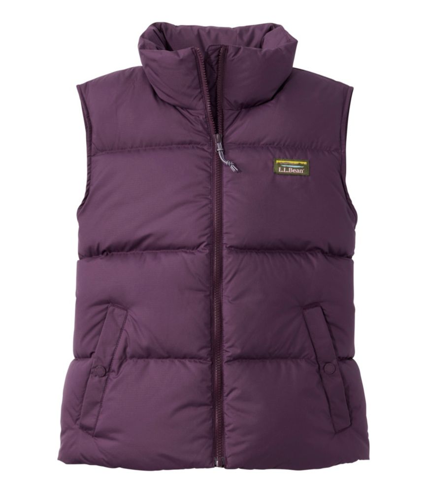 Women's Mountain Classic Down Vest, Cropped, Eggplant, small image number 1