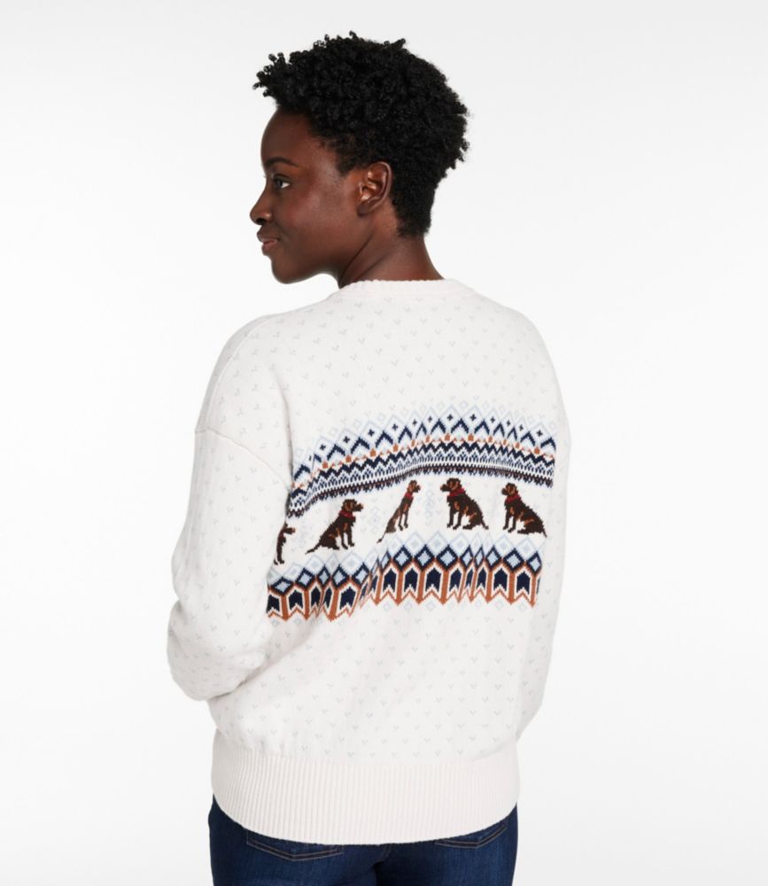 Women's L.L.Bean Nostalgic Sweater, Dog Intarsia, small image number 3