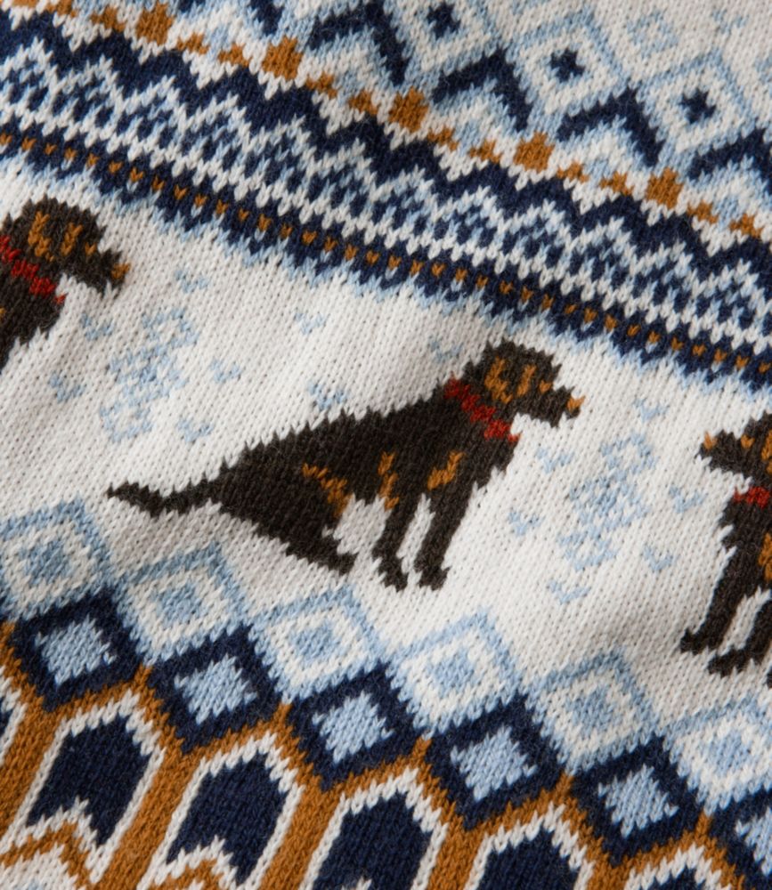 Women's L.L.Bean Nostalgic Sweater, Dog Intarsia, small image number 4
