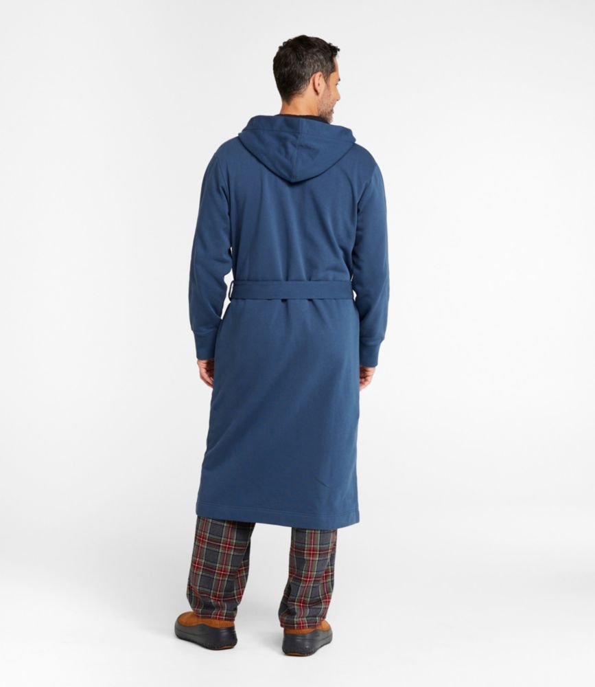 Men's Mariner Fleece Robe, Gray Heather, small image number 3