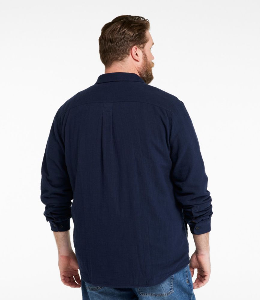 Men's 1912 Field Flannel Shirt, Lined, Slightly Fitted Untucked Fit, Classic Navy, small image number 5