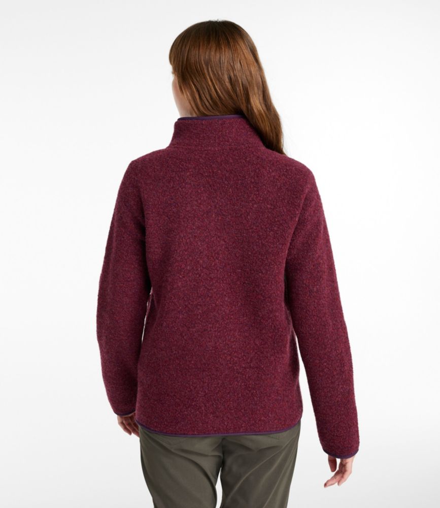 Women's All Season Wool Fleece Full-Zip Jacket, Balsam, small image number 3