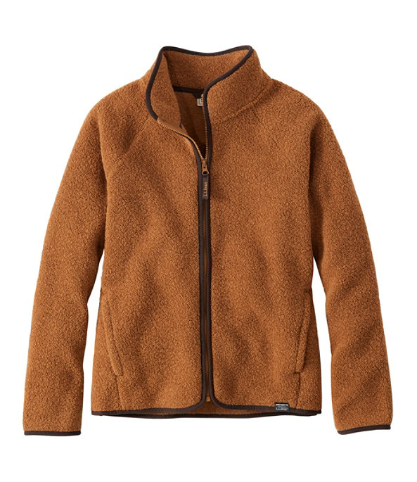 All Season Wool Fleece Full-Zip Jacket , Nutmeg, large image number 0