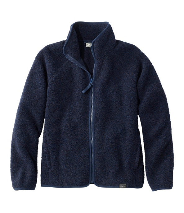All Season Wool Fleece Full-Zip Jacket , Classic Navy, large image number 0