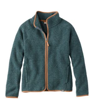 Women's All Season Wool Fleece Full-Zip Jacket, New