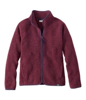 Women's All Season Wool Fleece Full-Zip Jacket, New